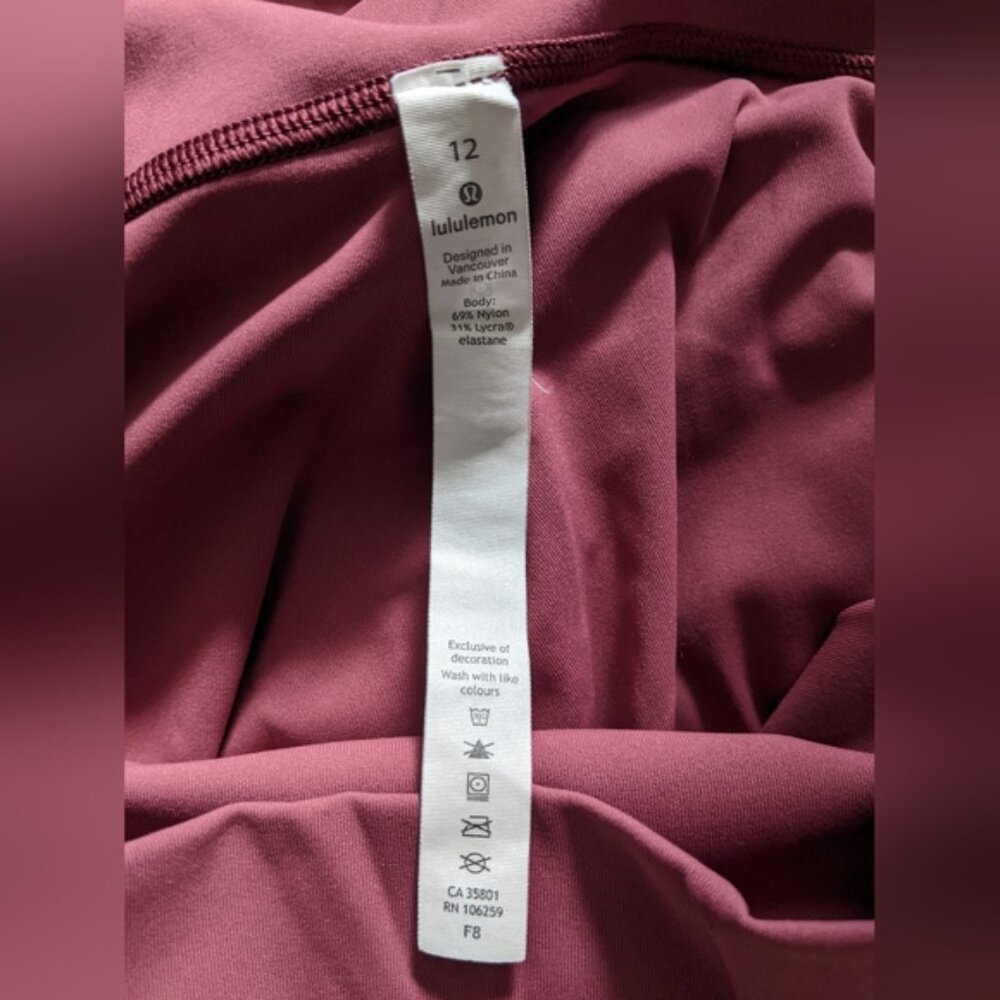 Lululemon - Wunder Under High-Rise Tights Full-On 28" W5ANDS | Misty Merlot | 12 - Picture 6 of 15
